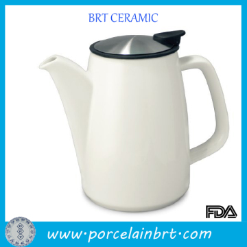 Style white ceramic infusion coffee jug
