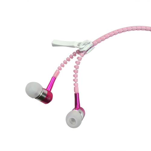 OEM ODM Metallreißverschluss Stereo In Ear Earphones