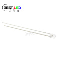 3 mm -es LED hosszú lábú LED piros tiszta 625 nm