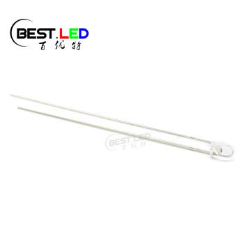 3mm gefouert laang Leg LED RED Clear 625nm