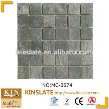 Kinslate Stone Mosaic Black Stone Mosaic Slate Stone Mosaic