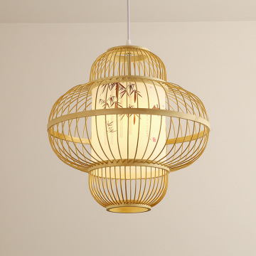 Bamboo Lamp Shade Wicker Rattan Pendant Light Lanterns