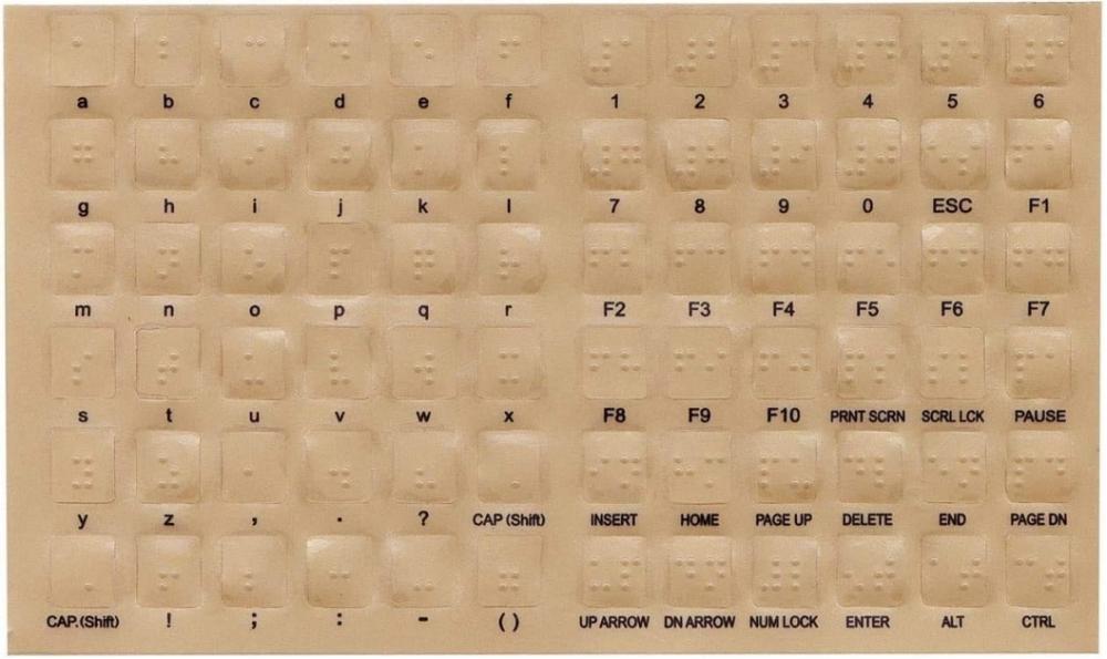 braille keyboard stickers