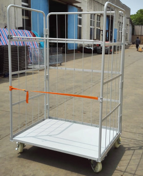 Multifunction transporting logistic rolling container trolley