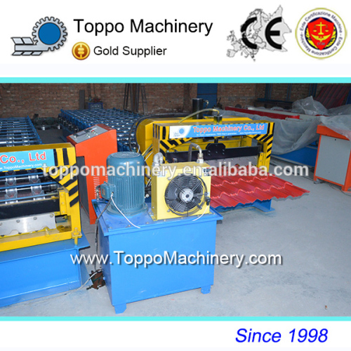 Hebei Glazed Tile Roll Forming Equipment Toppo Machinery