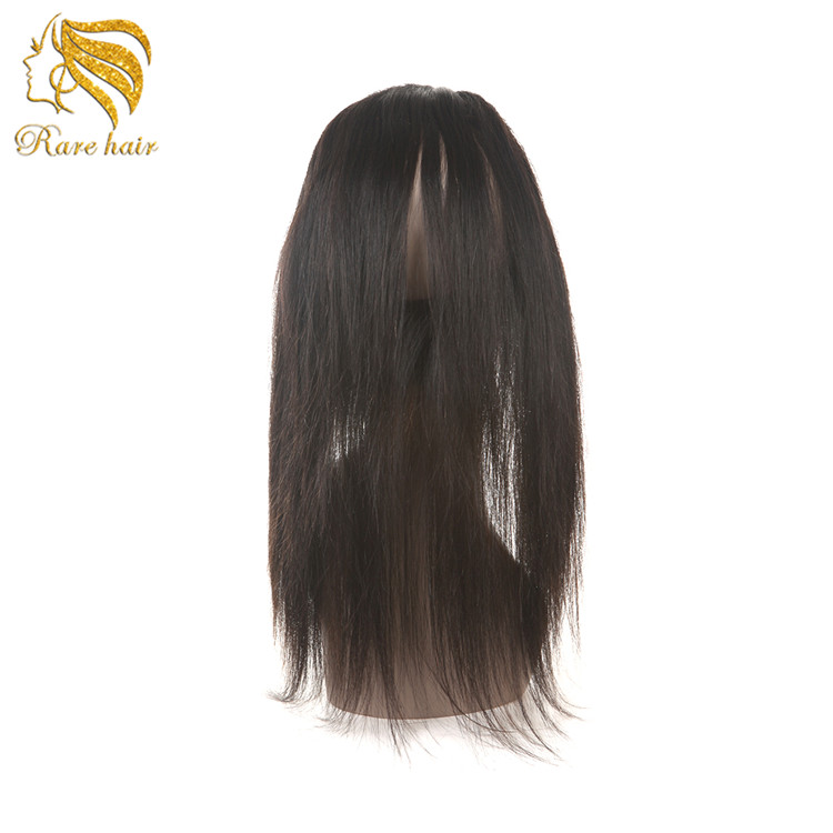 Wholesale Factory Vendor Low Price 360 lace Frontal Closure with Bundles, Pre plucked Straight 360 Lace Front Closure