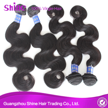 Body Wave Human Extensions Peruvian Wavy Hair Bundles