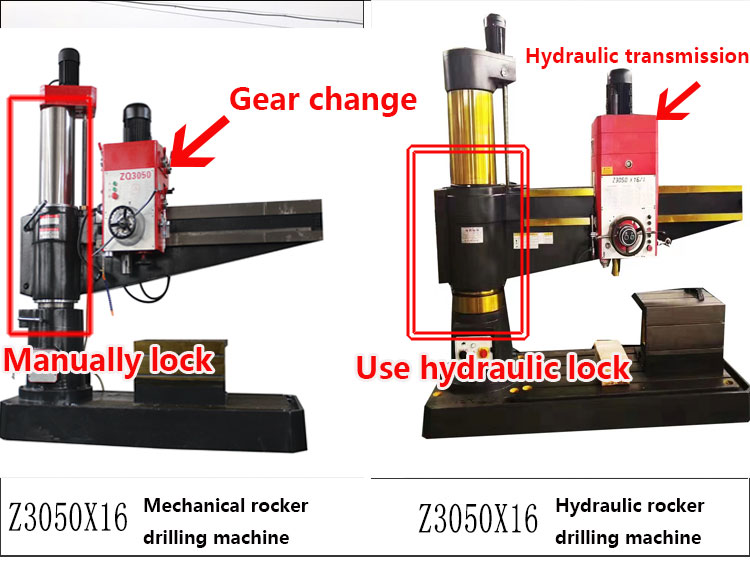 Z3050x16 vertical manual type radial drilling machine 4kw china rocker drilling