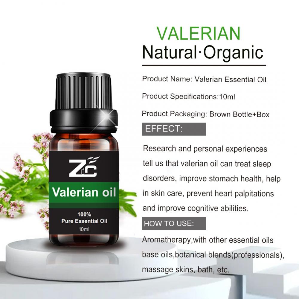 OEM Valerian 100% Natural Terapêutico Óleo Essencial