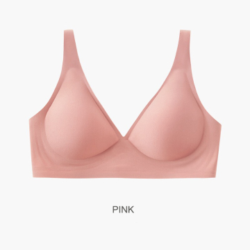 Seamless traceless latex bra without wire