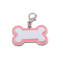 KaiMai Hot Sale Bone Shape Alloy Sublimation Pet Dog Tag Blanks