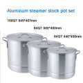 Set periuk stok pengukus aluminium 64QT 84QT 100QT