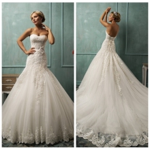 the latest model vintage lace tulle wedding dress