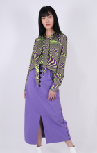 LADIES ZEBRA PRINT BLOUSE