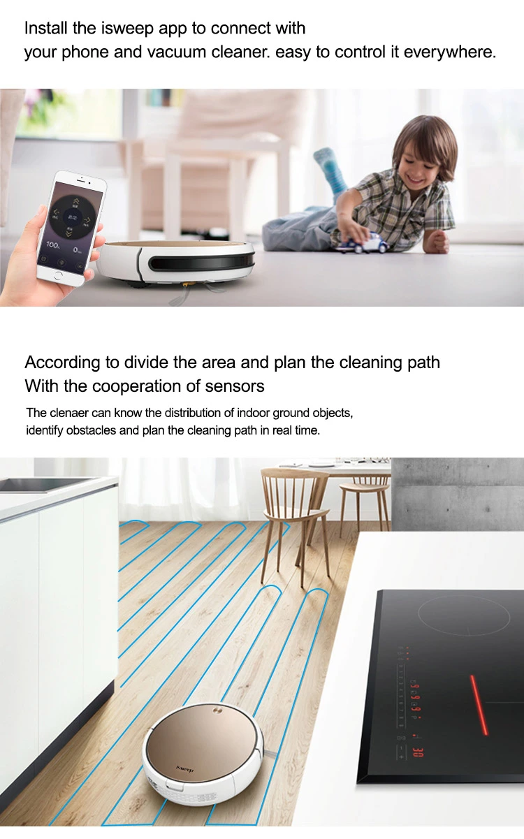 3 in 1 Anti-Drop Anti-Fall Robotic Vacuum Cleaner with Dry & Wet Function