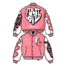 Custom DiFan Embroidery Leather Sleeves Letterman Varsity Jackets for Men