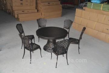 round cast aluminum garden furniture/ cast aluminum outdoor furniture