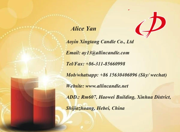 White Fluted Candle for Decoration to Nigeria