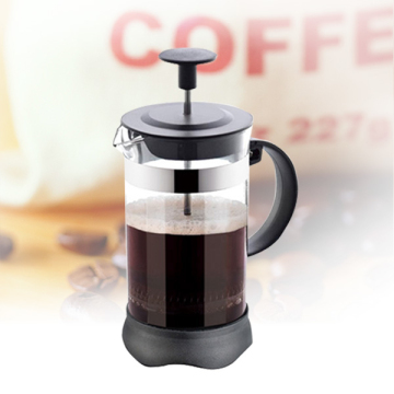 colorful french coffee press, coffee plunger, practical home coffee maker