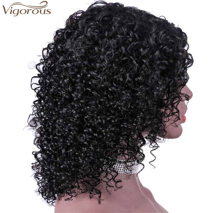 Vigorous Short Curly Human Hair Wigs Afro Kinky Curly Human Hair Wigs Deep Wave Real Human Hair Wigs For Women