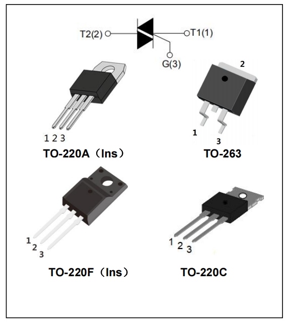 600V BT139-600E 16A Triac with low holding and latching current