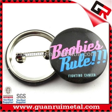 Fashion low price pin back button badge