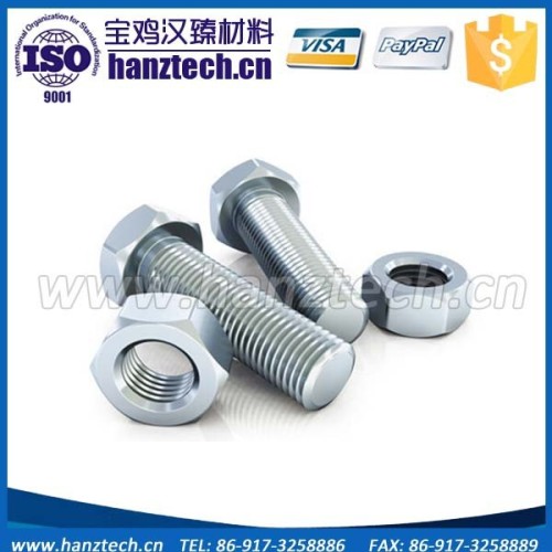 Titanium hex head anchor bolt, gr2 titanium screw