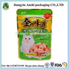 Personalized wholesale plastic packaging supplies pet food bag in china