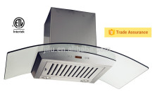 tempered glass charcoal filter cooker hoods