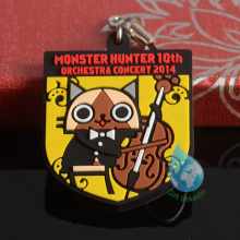 2014 promotional flexible soft 3d pvc keychain