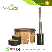 Top quanlity freestanding Wood Fired round bathtub outdoor