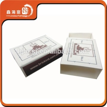 Logo custom foldable matchbox packaging box