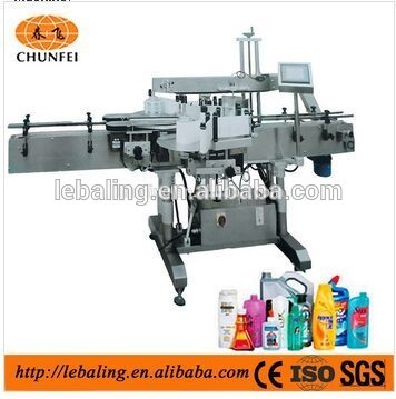 Simple Two Sides Sticker Labeling Machine For Glass Bottles