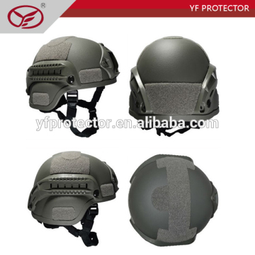 Side rails and the night vision shroud mount of MICH Bullet Proof Helmet