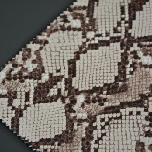 Surface Smooth Printed Snake Skin Leather for Package