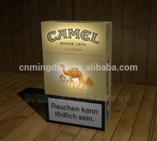 fiber optic cigarette box display,camel led cigarette case,led cigarette case display