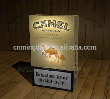 fiber optic cigarette box display,camel led cigarette case,led cigarette case display
