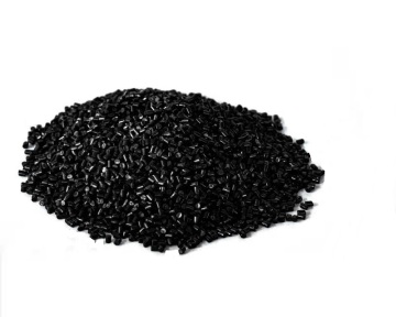 Yarn using in situ PA6 pure black chips