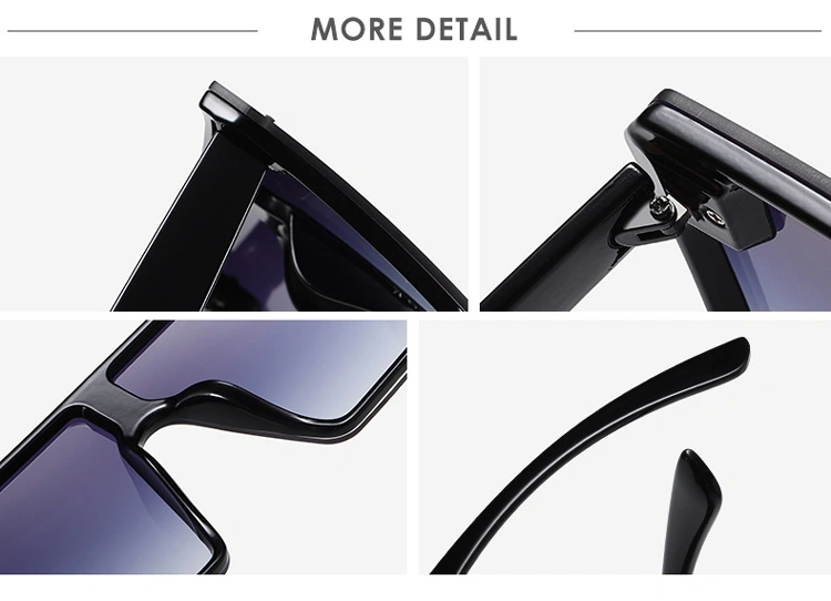 Wholesale New Personality Oversized Square Sunscreen Sunglasses Women Shades Sunglasses