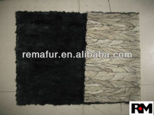 Factory wholesale 100% Genuine Patched Mink Fur Plates in cheap price