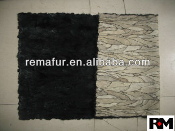 Factory wholesale 100% Genuine Patched Mink Fur Plates in cheap price