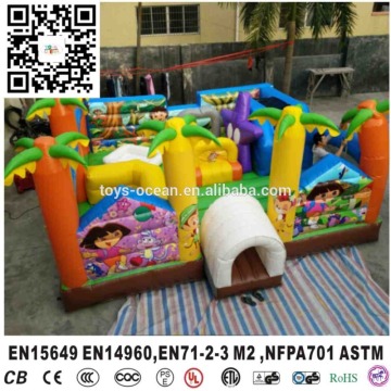 Inflatable mini playground Dora air jumping inflatable bouncer for kids