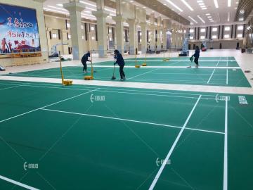 badminton court floor environmental removable