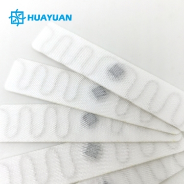 Textile producers RFID Linen Tag UHF fabric Linen Tag thermo Line Laundry Tag