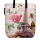 Beach style bright canvas tote bag