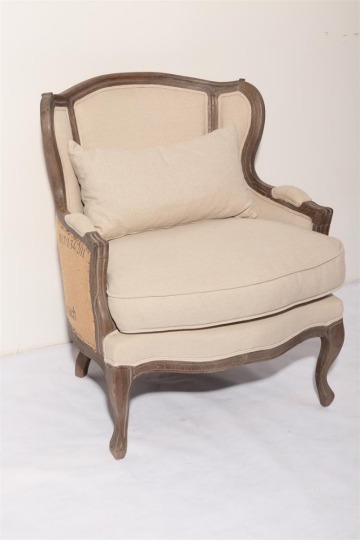 wholesale vintage leather antique wooden wing back chairs