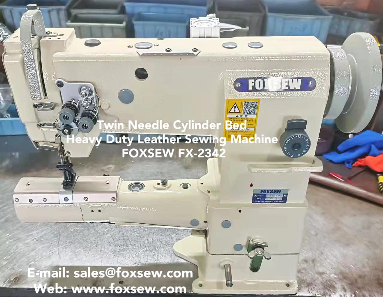 Double Needle Cylinder Bed Leather Sewing Machine FX-2342 -4