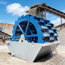 Wheel Bucket Sand Washer for River Silt Cleaning