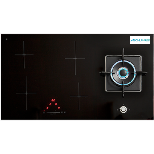 Gas On Glass Cooktop Schwarzer Herd