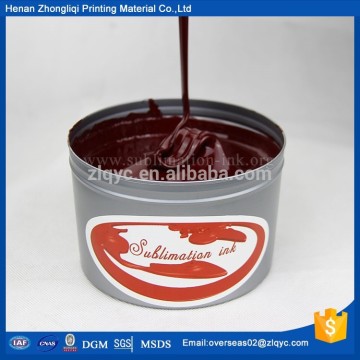 Transfer printing sublimation offset ink